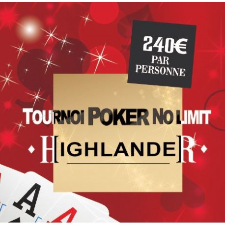 Pochettes Cadeau "Tournoi Poker Highlander"