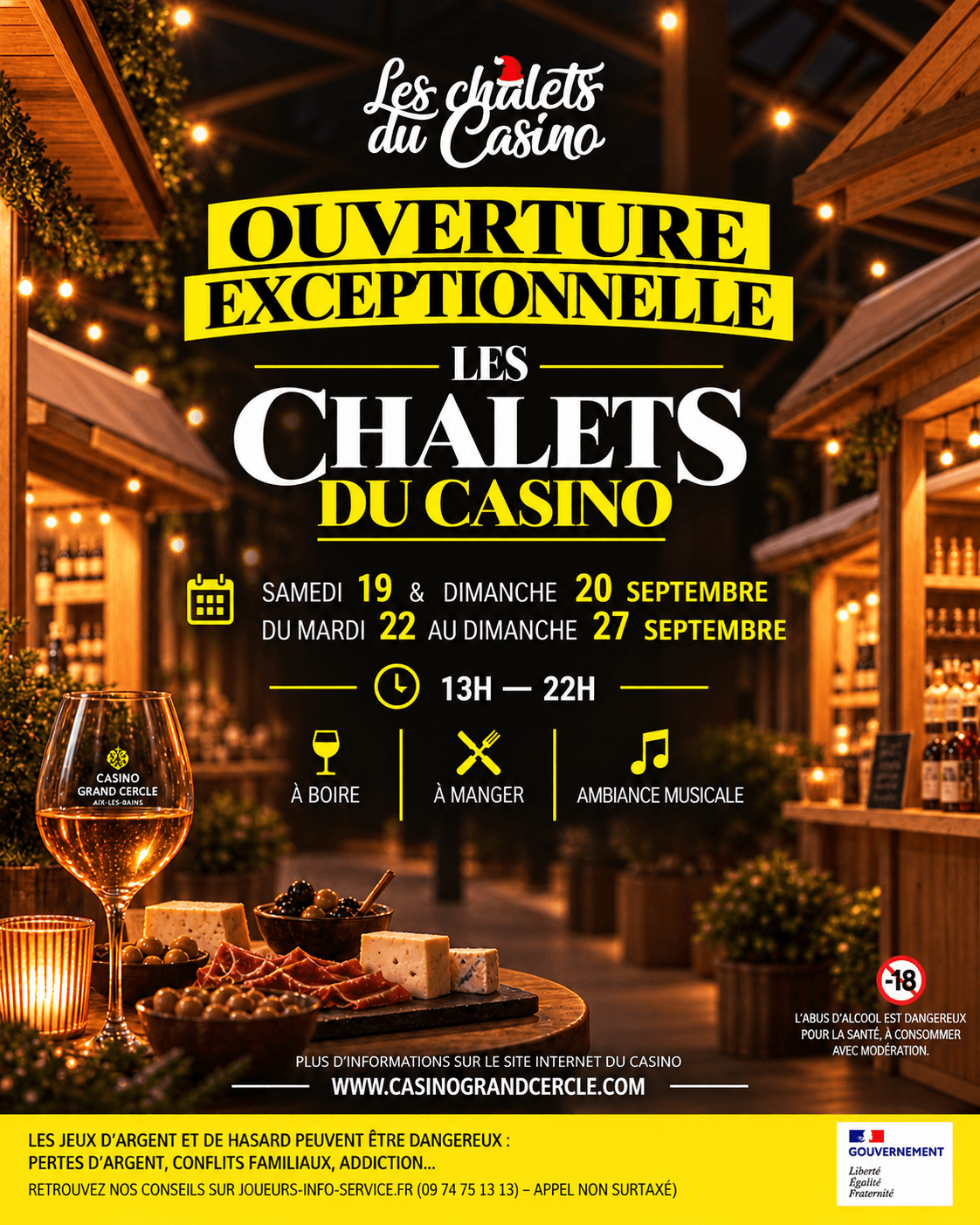 Affiche Les Chalets du Casino ouvrent exceptionnellement leurs portes !